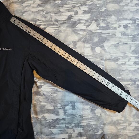 Columbia Black Pink Zip Coat Puffer Jacket Zip Pockets Women's Medium Gift - Picture 10 of 11